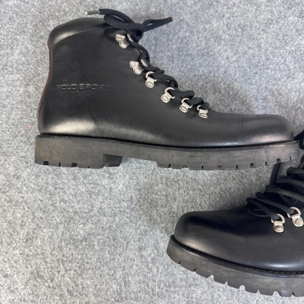 Vintage Polo Sport Ralph Lauren Acworth Calf Leather Hiking Boots Men's 11